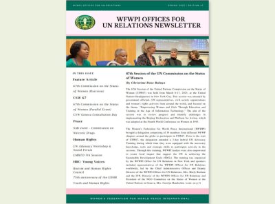 UN | 2022년 WFWP 유엔 뉴스레터 #47